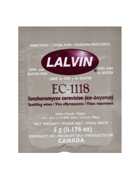 Дріжджі винні Lalvin EC-1118, 5 г