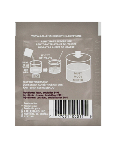 Дрожжи винные Lalvin EC-1118, 5 г