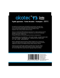 Турбо-дріжджі Alcotec T3 Turbo Classic, 120 г 2