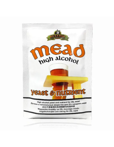 Винні дріжджі Bulldog MEAD High Alcohol Yeast, 28 г