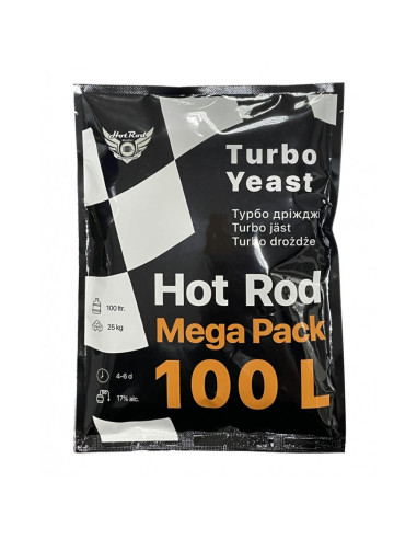 Турбо-дріжджі Hot Rod Mega Pack 100L, 360 г