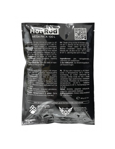 Турбо-дрожжи Hot Rod Mega Pack 100L, 360 г