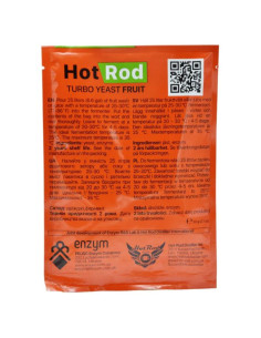 Турбо дріжджі Hot Rod Fruit на 25 л, 60 г 2