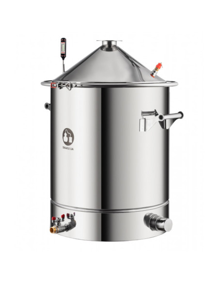 Самогонний апарат Смакуй Прима Тора 2в1 фланець купольна кришка, 60 л