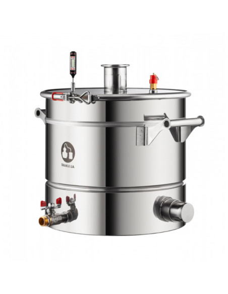 Самогонний апарат Смакуй Прима Тора 2в1 кламп на відкритому кубі, 23 л