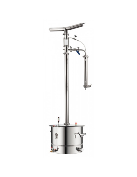 Самогонный аппарат Смакуй Прима Тора 2в1 кламп на открытом кубе, 40 л