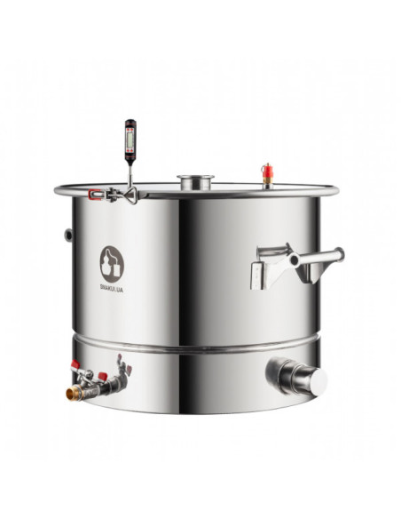 Самогонный аппарат Смакуй Прима Тора 2в1 кламп на открытом кубе, 40 л