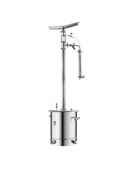 Самогонный аппарат Смакуй Прима Тора 2в1 кламп на открытом кубе, 60 л