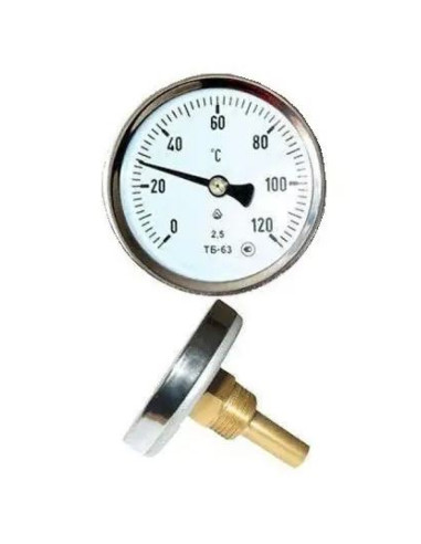 Термометр біметалічний осьовий