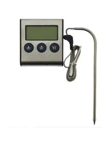 Цифровой термометр с выносным датчиком серый Digital Cooking TP-700