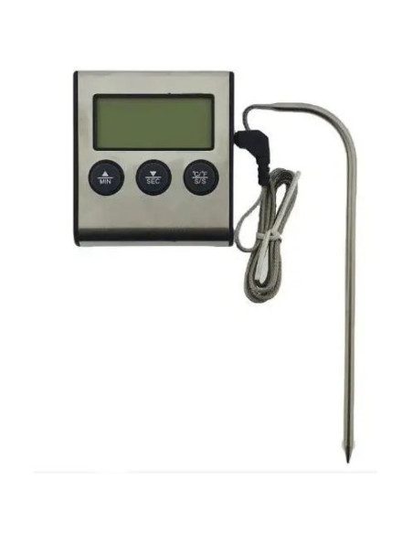 Цифровой термометр с выносным датчиком серый Digital Cooking TP-700