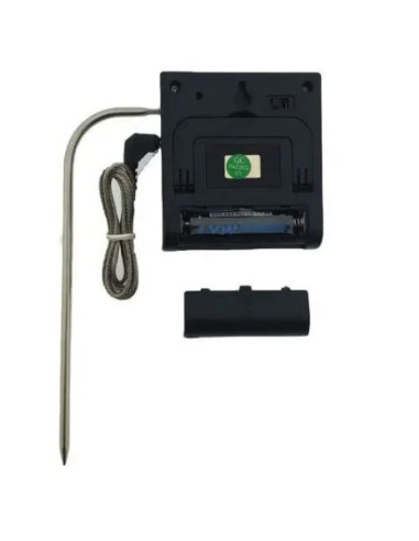 Цифровой термометр с выносным датчиком серый...