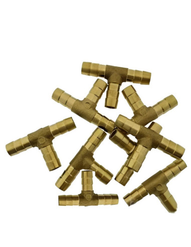 Тройник латунный 8 мм