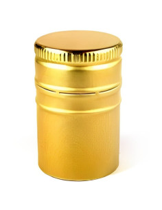 Колпачок алюминиевый 28мм x 38мм с резьбой (золото)