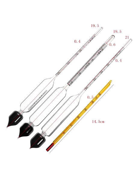 Набор АСП3+термометр 0-50 градусов (Деревянный футляр)