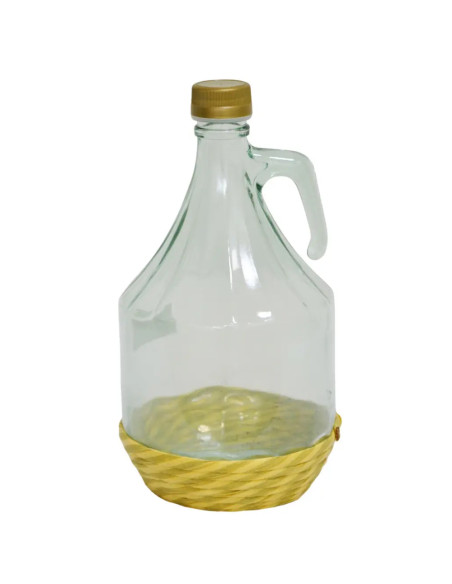 Бутель із ручкою (заплетене дно), 2 л