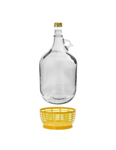 Бутель із ручкою (заплетене дно), 5 л 2