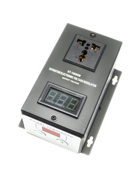 Регулятор напруги з кнопками та дисплеєм, 10кВт