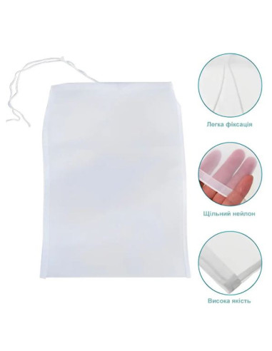 Мешок из нейлона для фильтрации и хмеля 10х15...