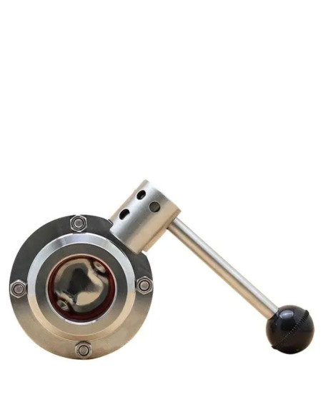 Кран-бабочка под кламп 1.5", 50.5 мм