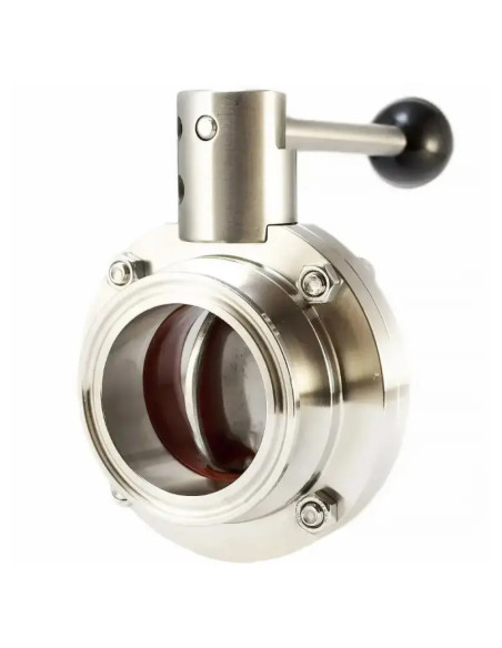 Кран-бабочка под кламп 1.5", 50.5 мм