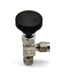 Игольчатый кран 6 мм (угловой) 2