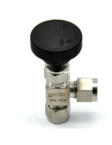 Голчастий кран 8 мм (кутовий)