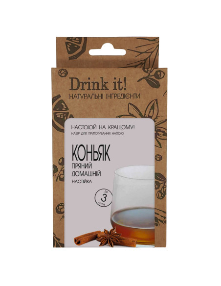 Набор для настаивания Drink it Коньяк пряный домашний