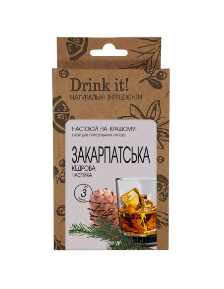 Набір для настоювання Drink it Закарпатська кедрова