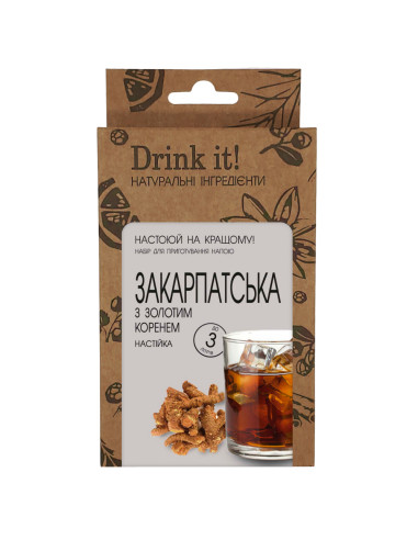 Набор для настаивания Drink it Закарпатская с золотым корнем