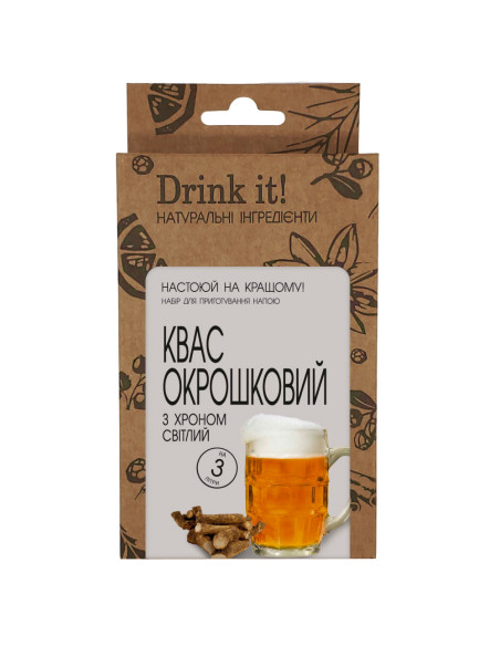 Набір для настоювання Drink it Квас окрошковий з хроном світлий