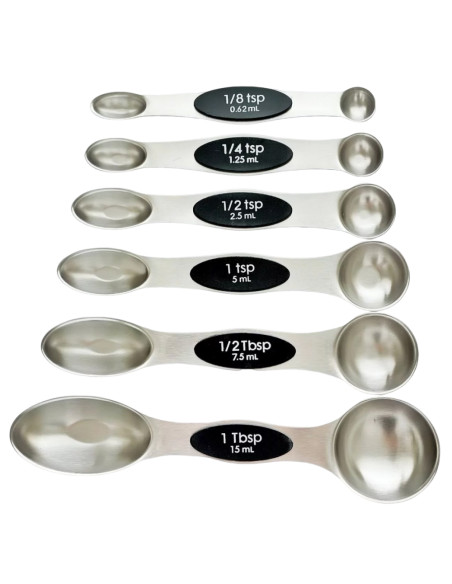 Набор мерных ложек с магнитом, 6 шт.