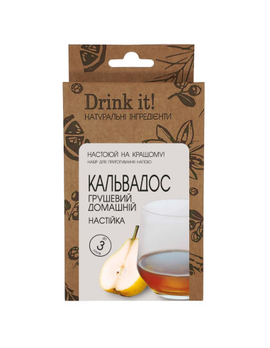 Набір для настоювання Drink it Кальвадос грушевий домашній