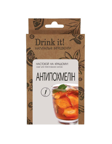 Набір для настоювання Drink it Антипохмелін (фітонапій)