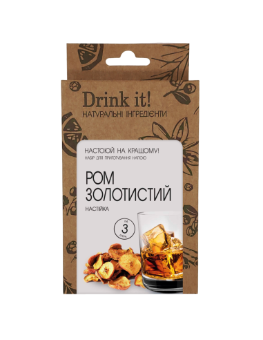 Набір для настоювання Drink it Ром золотистий