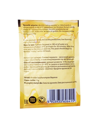 Сухие дрожжи для меда Spirit ferm, 15 г