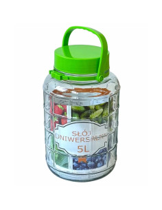 Банка стеклянная с крышкой, 5 л 2