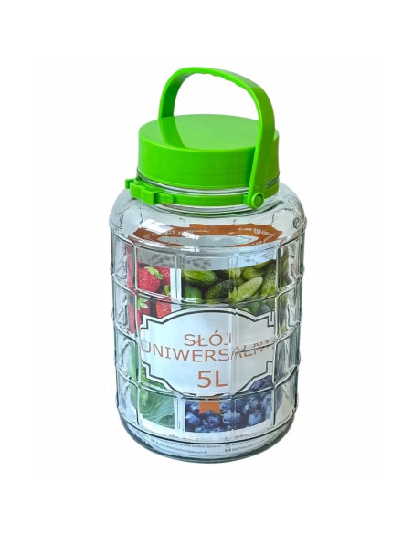 Банка скляна з кришкою, 5 л