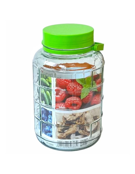 Банка стеклянная с крышкой, 5 л