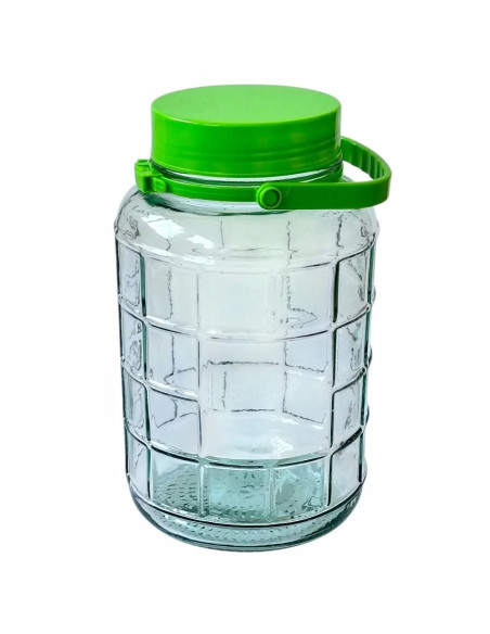 Банка стеклянная с крышкой, 8 л