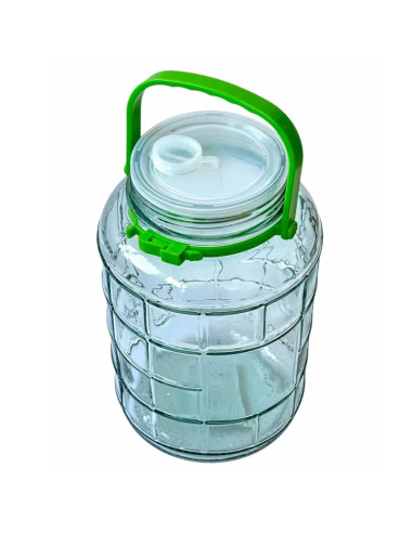 Банка стеклянная с крышкой, 8 л