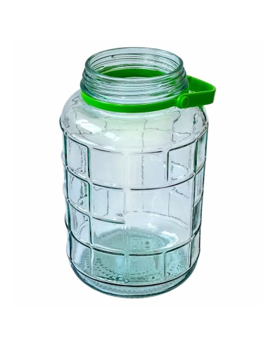 Банка стеклянная с крышкой, 8 л