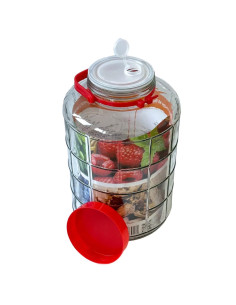 Банка скляна з кришкою, 10 л 2