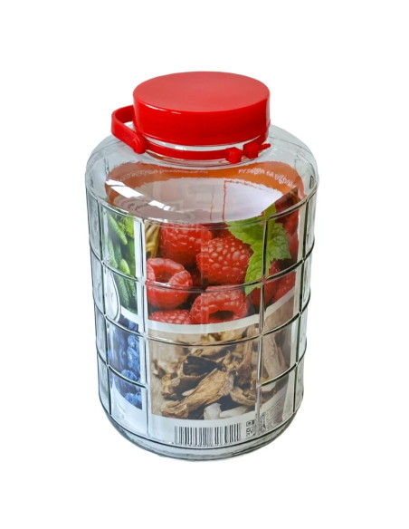 Банка стеклянная с крышкой, 10 л
