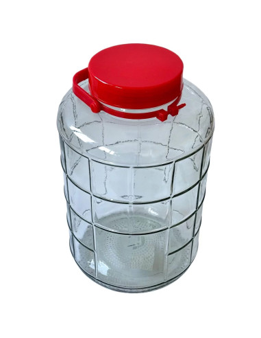 Банка стеклянная с крышкой, 10 л