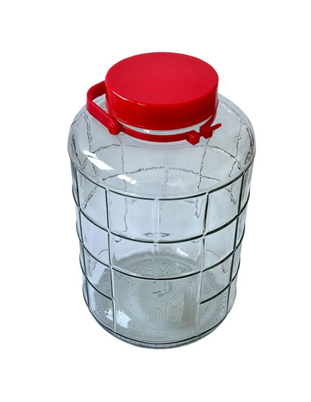 Банка стеклянная с крышкой, 10 л