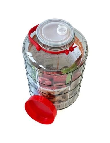 Банка стеклянная с крышкой, 10 л