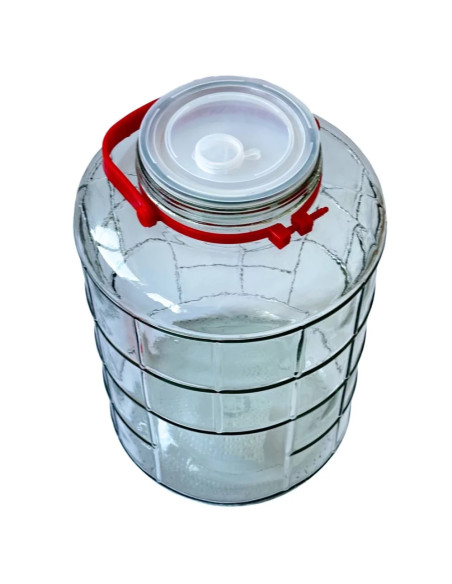 Банка стеклянная с крышкой, 10 л