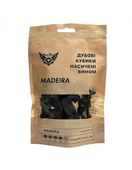 Кубики дубовые Hot Rod M+ насыщенные вином Мадера, на 10 л