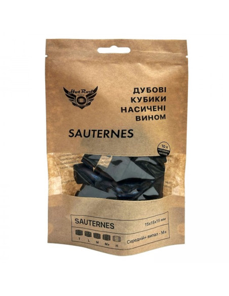 Кубики дубові Hot Rod M+ насичені вином Сотерн, на 10 л